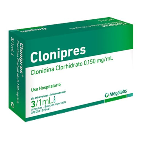 Clonipres 0.150MG/ml Amp