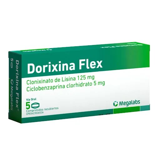 Dorixina Flex Com/rec 125MG/5MG x 5