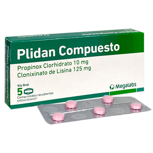 Plidan Compuesto 5 Comprimidos Megalabs