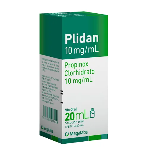 Plidan 10G/ml Propinox Clorhidrato Megalabs