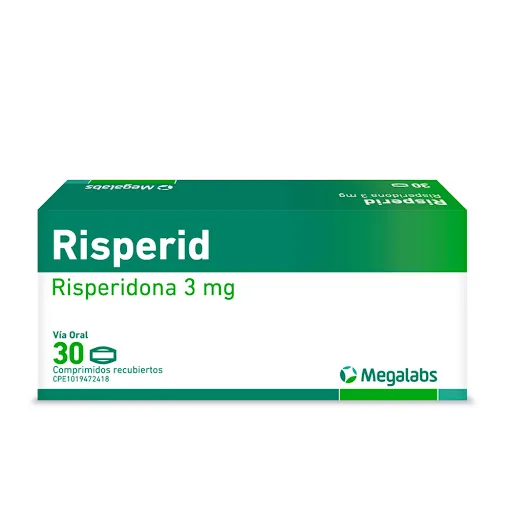 Risperid 3MG x 30 Tab Resperidona Megalabs