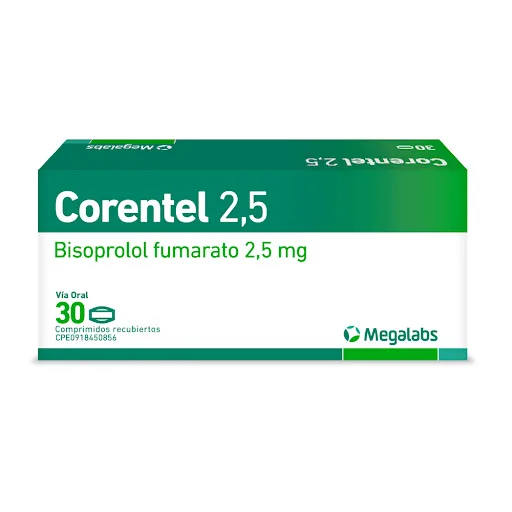 Corentel 2,5 Bisoprorol 2,5 MG x 30 Tab Megalabas