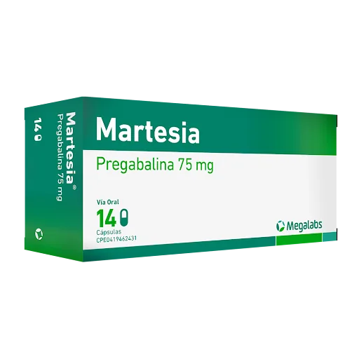 Martesia 75 MG x 14 Tab Pregabalina Megalabs