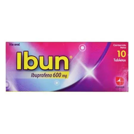 Ibun x 10 Tab Cofasa Ibuprofeno 600 MG