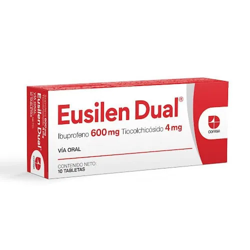 Eusilen Dual Ibuprofeno 600 Mg-tiocolchicosido 4 MG x 10 Ta