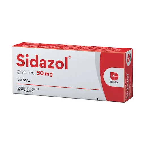Sidazol Cilostazol 50MG x 30 Tab Cofasa