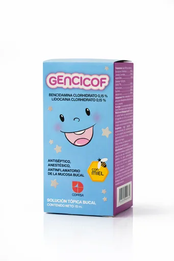 Gencicof 0.15%-0.15% x 15ML Soltop Bucal Cofasa