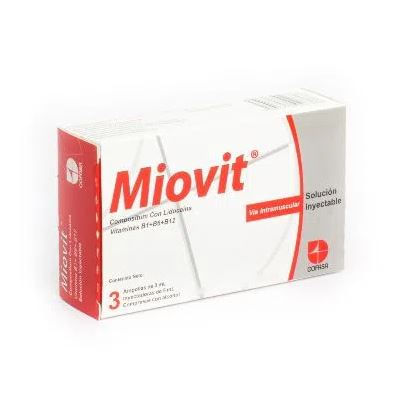 Miovit x 3 Ampollas I.m Cofasa