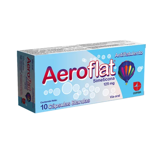 Aeroflat 125MG 10 Capsulas Cofasa