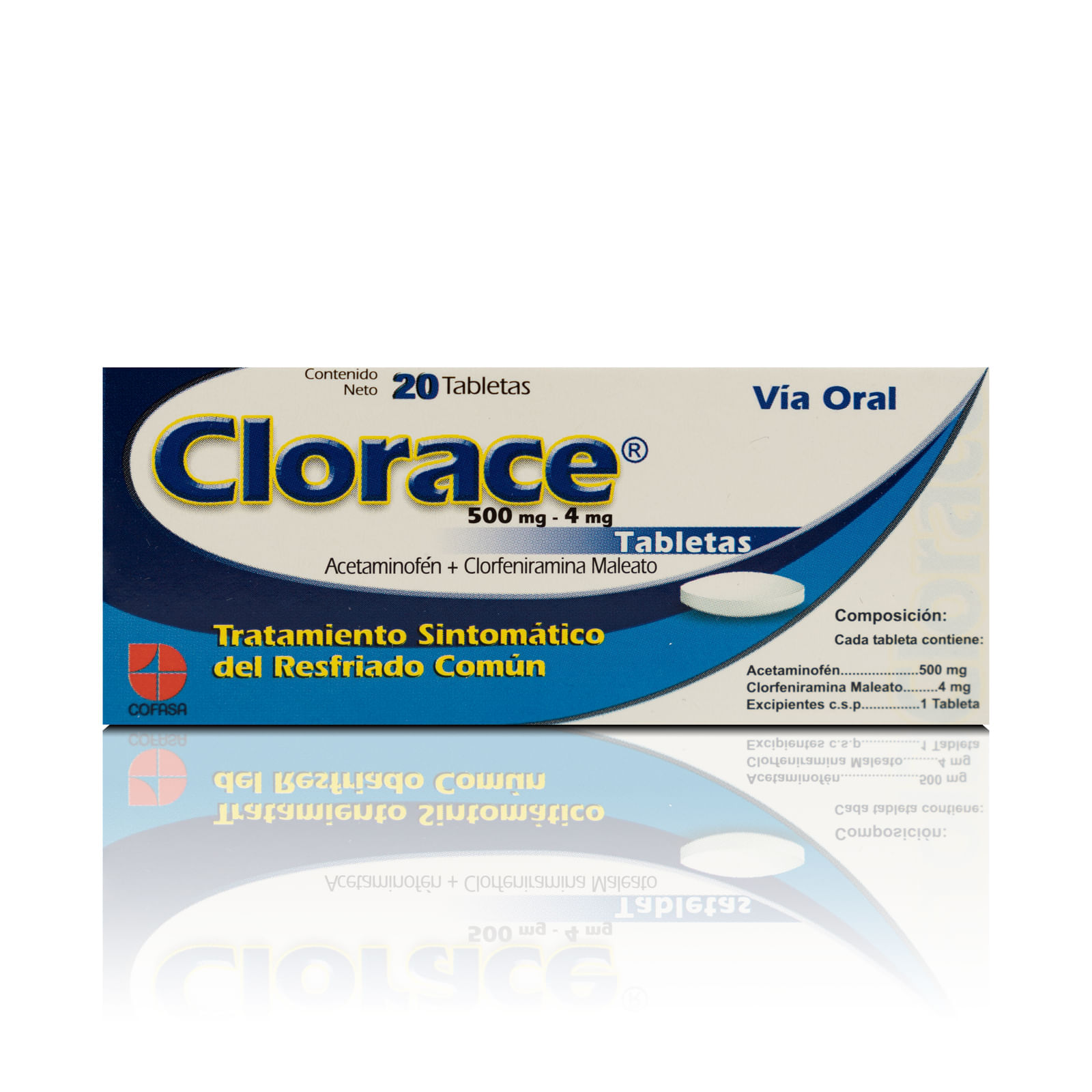Clorace x 20 Tab Cofasa Acetamiofen+clorferamina