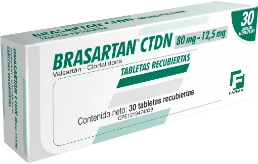 Brasartan Ctdn 80MG/12,5MG Valsartan-clortalidona Farma