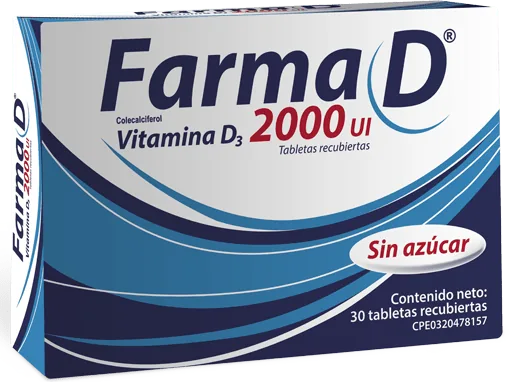 Farmad 5000 UI x 10 Tab Vitamina D Farma