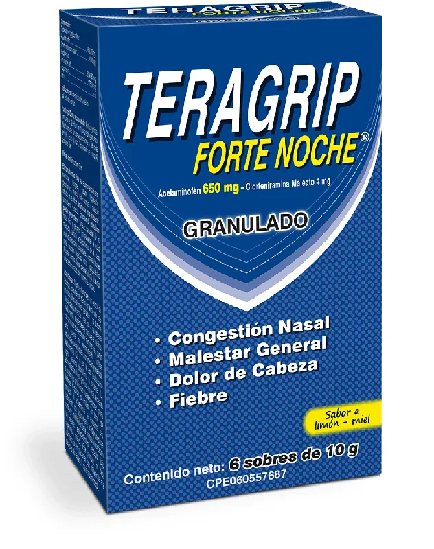 Teragrip Forte Noche 650MG Sobre Granula