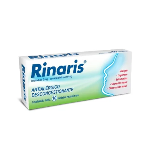 Rinaris x 1O Tab Farma Antialergico-descongestionante