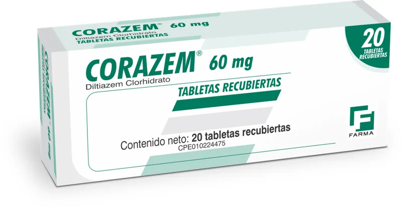 Corzem Distiazem 60MG x 20 Tab Farma