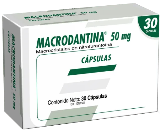Macrodantina 50MG x 30 Cap Farma Nitrofurantoina