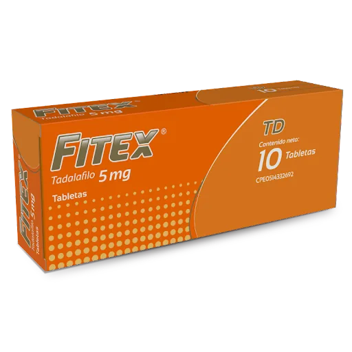 Fitex 5 MG Tab Recu x 10 Tab Tadalafilo Farma