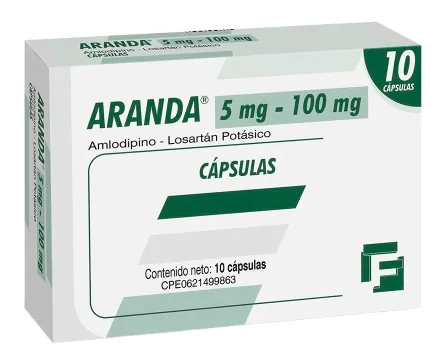 Aranda 5MG-100MG Amlodipino-losartan Potasico