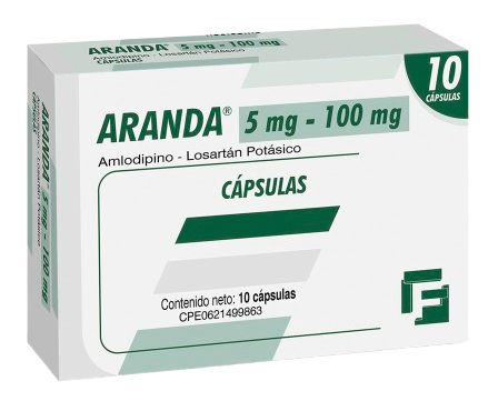 Aranda 2.Mg-100MG Amlodipino-losartan Potasico Farma x 30 Ta