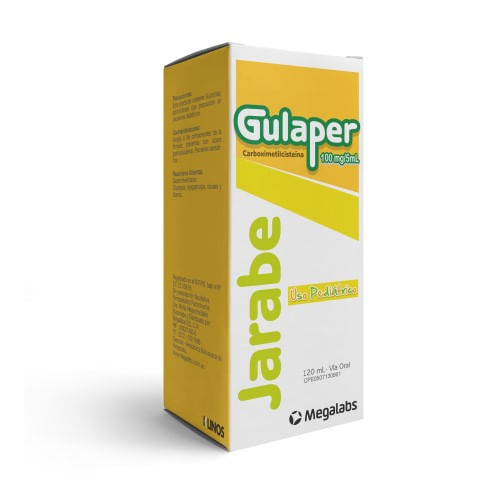 Gulaper Jbe. Pediatrico 100MG/5ML x 120ML Megalabs