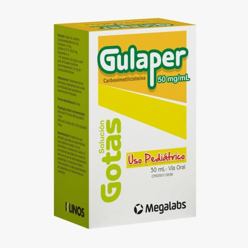 Gulaper 50MG/ml Carboximetilcisteina Megalabs
