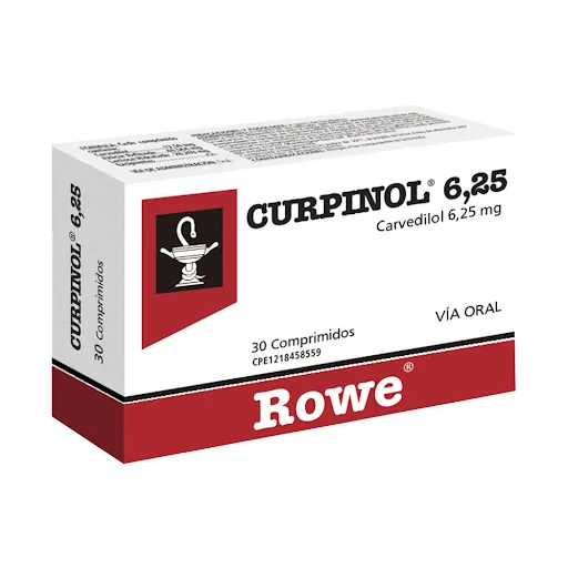Curpinol 6.25MG x 30 Comp Rowe Carvedilo