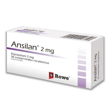 Ansilan 2MG Alprazolam X30 Tab Rowe