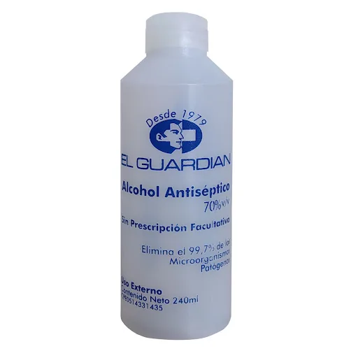 Alcohol 70% 240ML el Guardian