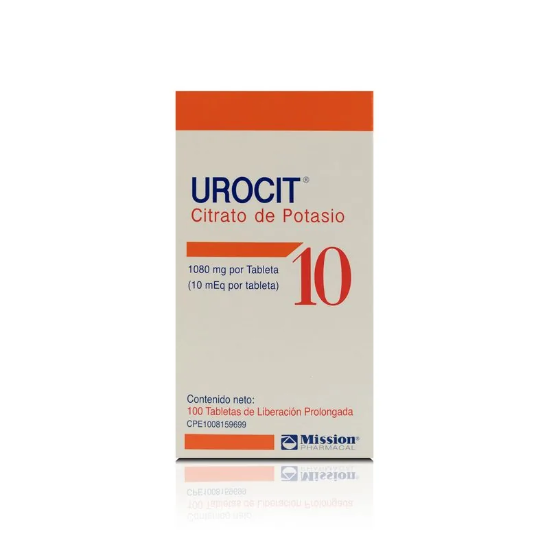 Urocit Citrato de Potasio 1080MG/10meq x