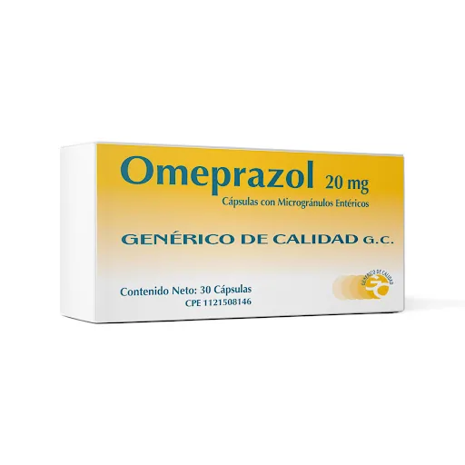 Omeprazol 20MG x 30 Tab Genericos Calidad