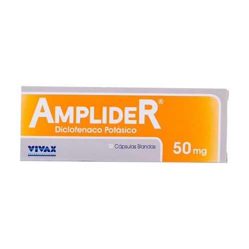 Amplider 50 MG x 10 Cap Diclofenac Potasico Vivax