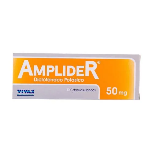 Amplider 50 MG x 10 Cap Diclofenac Potasico Vivax