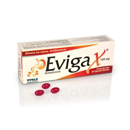 Evigax 125MG x 20 Capsulas Blandas Vivax