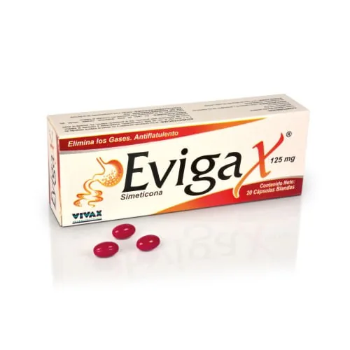 Evigax 125MG x 20 Capsulas Blandas Vivax