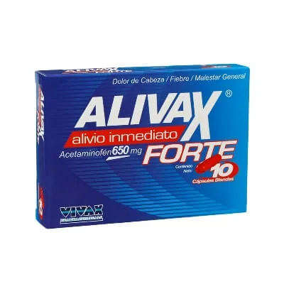 Alivax Forte 650MG x 10Cap Blandas