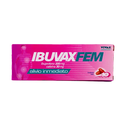 Ibuvaxfem Ibuprofeno 200MG + Cafeina 30M