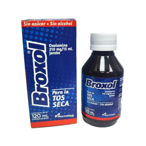 Broxol Tos Seca S7azucar Jbe x 120 ML Oxolamina Pharmetique