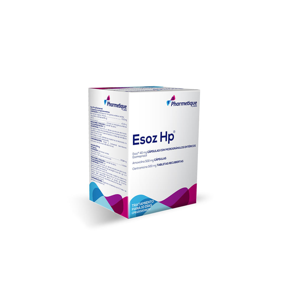 Esoz Hp 40MG x 10 Und Tto Completo Helic