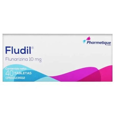 Flunarizina 10 MG x 40 Tab Fludil Pharmetique