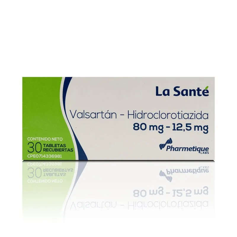 Valsartan 80MG/12.5MG x 30 Tabletas la S