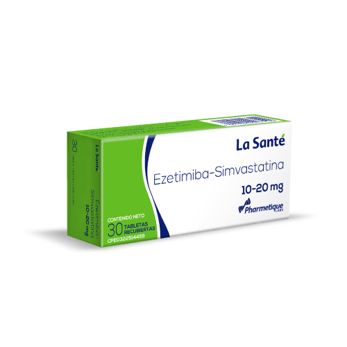 Ezetimiba-simvastatina x 30 Tabletas 10-20MG