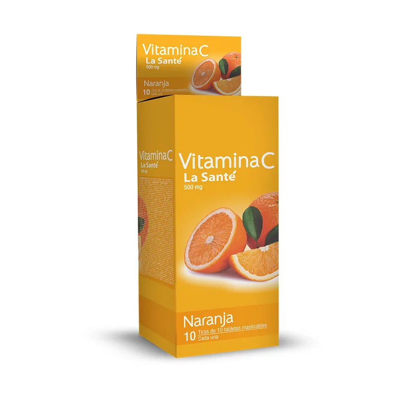 Vitamina C 500MG Sn/azuc. Chicle 10 Tab Mast la Sante