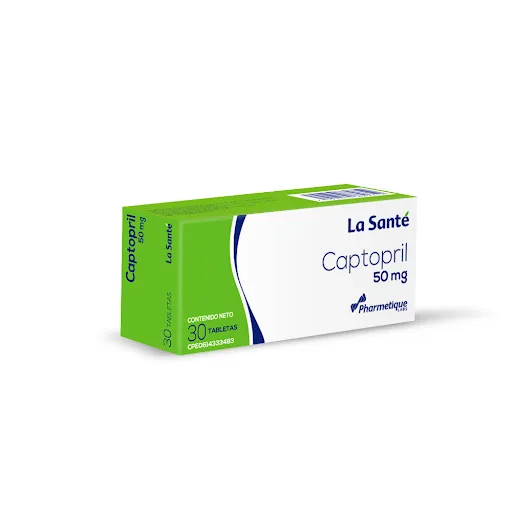 Captopril 50MG x 30 Tabletas la Sante