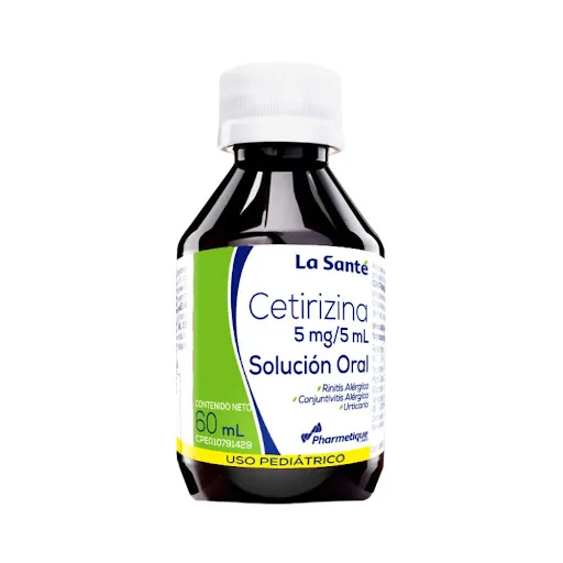 Cetirizina Jarabe Ped. 5MG/5ML x 60ML la