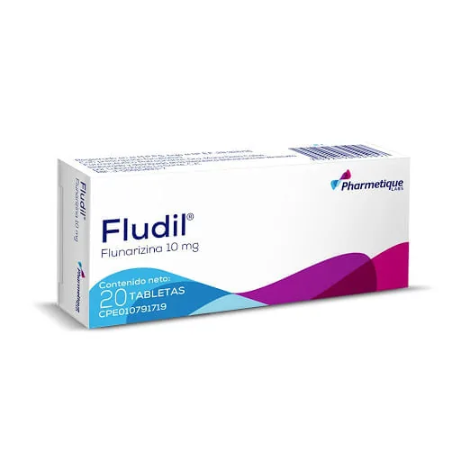 Flunarizina 10 MG x 20 Tab Fludil Pharmetique