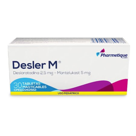 Desler M 2.5MG - 5MG x 30 Tabletas Masti