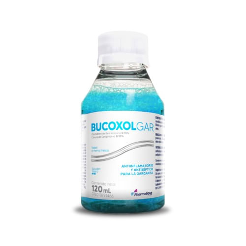 Bucoxolgar Topico Bucal 0.15-0.25% 120ML Pharmetique