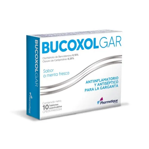 Bucoxol Gar Menta Fresca x 10 Tabletas M