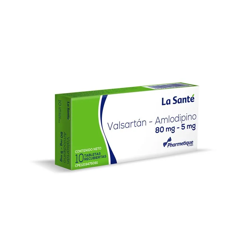 Valsartan - Amlodipino 160MG/10MG x 10 Tab la Sante