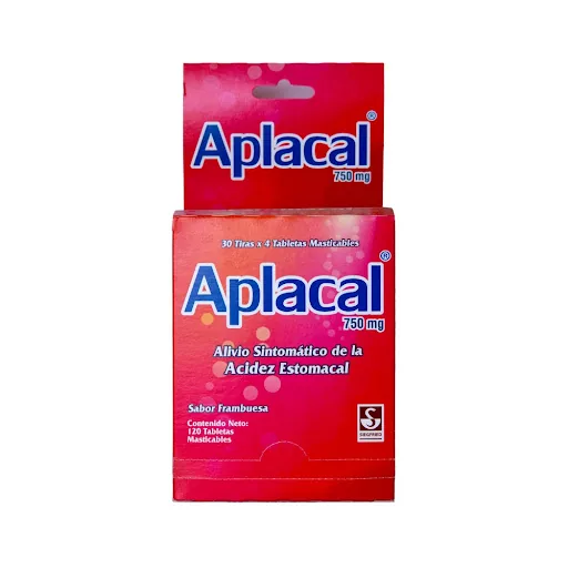 Aplacal Tab Masticables 750 MG Frambuesa Siegfried